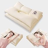 YOUPI Cervical Neck Pillow for sleeping, Ergonomic Design Bed Pillow for Side/Back/Stomach Sleeper, Dual-Height Support Pillow for Neck Pain Relief, Hypoallergenic & Odor-Free with Baby Safe Materials