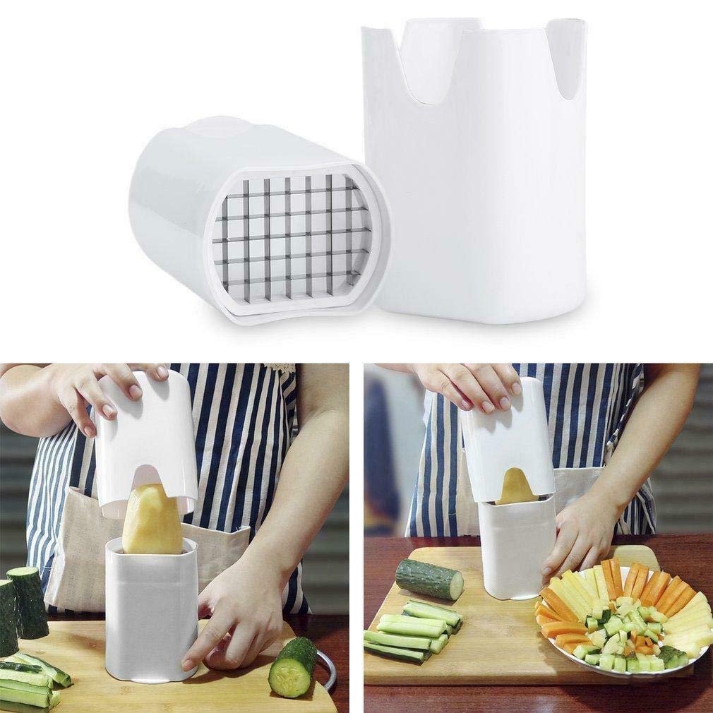 Potato Cutter for French Fries Chips Perfect Shape with Stainless Steel Sharp Blades Kitchen Tool