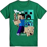 Minecraft Boys' Art Deco Steve T-Shirt