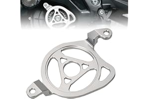 SMOTRCC Engine Case Saver Cover Fit for Surron Light Bee X/S/L1E, Segway X160 X260 Electric Dirt Bike – CNC Aluminum Alloy Pulley Guard Protector, Silver