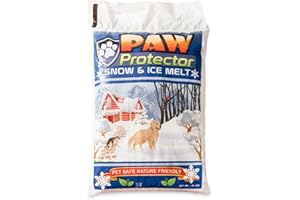 HOME AND COUNTRY USA Paw Protector Pet Friendly Ice Melt 20 LB Bag - Our Driveway and Sidewalk Deicer Will Keep Your Pets and Children Safe in The Harshest of Conditions