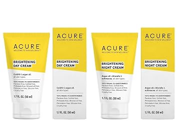 Acure Organics Anti-Aging Natural Day And Night Face Cream With Argan Oil Bundle (637632231313)