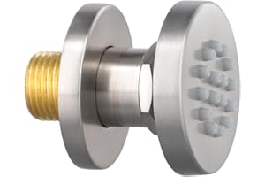 Body Spray Shower Jet, Body Shower Head, 2inch Adjustable Body Round Rotatable Shower-Head Massage Spa Side Spray, Wall Mount