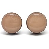 Stud Earrings Set, Neutral Earth Tones, 10 mm, Round Studs for Women Girls Men, Handmade, Stainless Steel Posts for Sensitive Ears, Lightweight Color Dot earrings by Candi Cove Designs