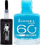Rimmel 60 Seconds Nail Polish Sky High One Coat Quick Dry Xpress Brush view 2