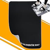 Non-Slip Workout Mat for Under Desk Ellipticals, Ellipse Leg Exerciser Machine Mat, 3mm Thick Exercise Equipment Mats, Improves Machine Stability & Protects The Floor, 23.62 x 16.92 Inches