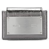 Matin Kim, Accordion Wallet, Credit Card Holder for Men and Women, Dark Silver