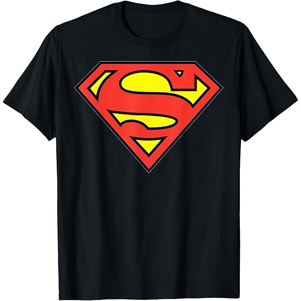 Amazon.com: Bioworld Superman Logo Men's Black Tee - Classic DC