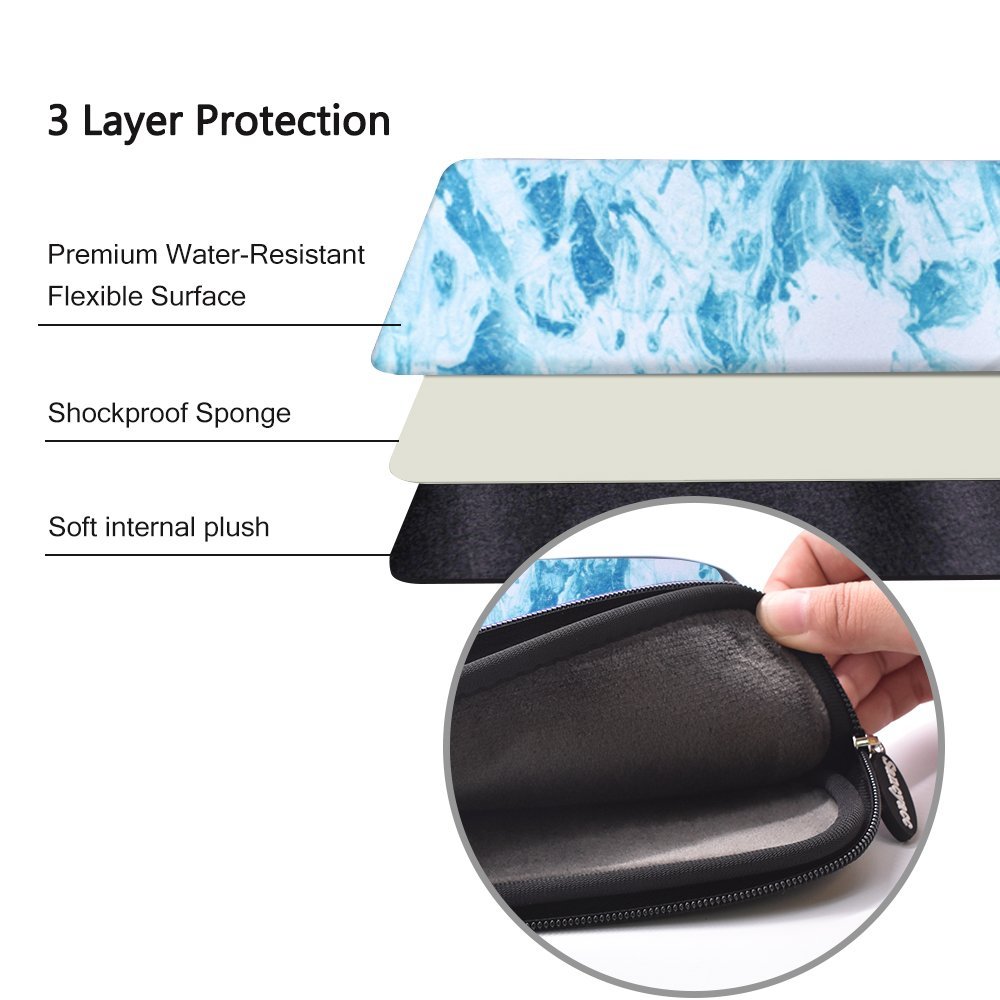 Sancyacc 15 Inch Laptop Sleeve, Water-resistant 360°Shockproof Protective Laptop Case with Pocket for 15-15.6 Inch for Macbook Pro/Samsung/Sony Notebook Display Case Bag 15\