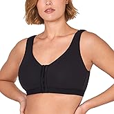 DELIMIRA Women's Inbarely Lift Front Closure Bras Full Coverage No Underwire Plus Size Unlined Seamless Bra