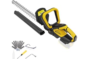 TREXEEN Hedge Trimmer for Dw 20V Battery,Hedge Trimmer Cordless with 22'' Dual-Action Blade and 3/5'' Cutting Capacity,1600RPM& Safety Lock (Battery Not Included)