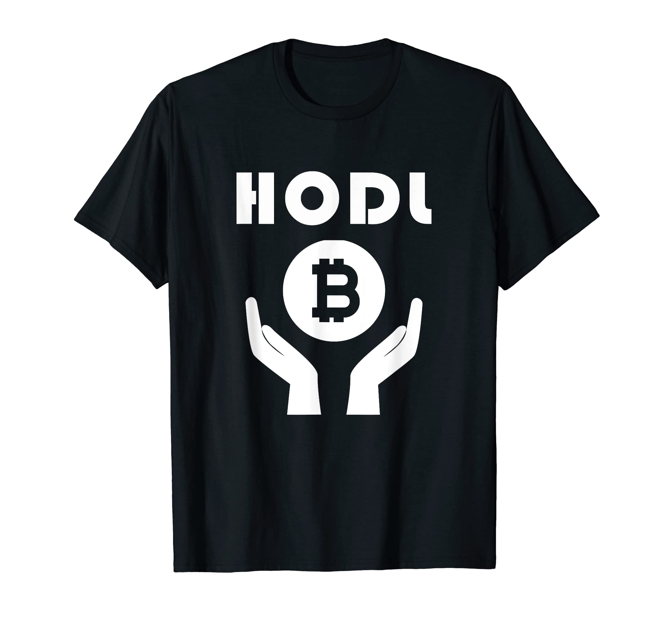 Hodl Hands Holding Bitcoin BTC Cryptocurrency Digital Coin T-Shirt