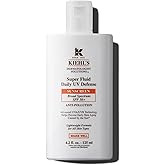 Kiehl's Super Fluid UV Defense Daily Facial Sunscreen SPF 50+, Lightweight Matte Finish, Protects Against UVA/UVB Rays & Pollution, Vitamin E & Baicalin, Non-comedogenic, Paraben-free, Fragrance-free