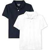 The Children's Place Boys Short Sleeve Pique Polo, 3 Pack