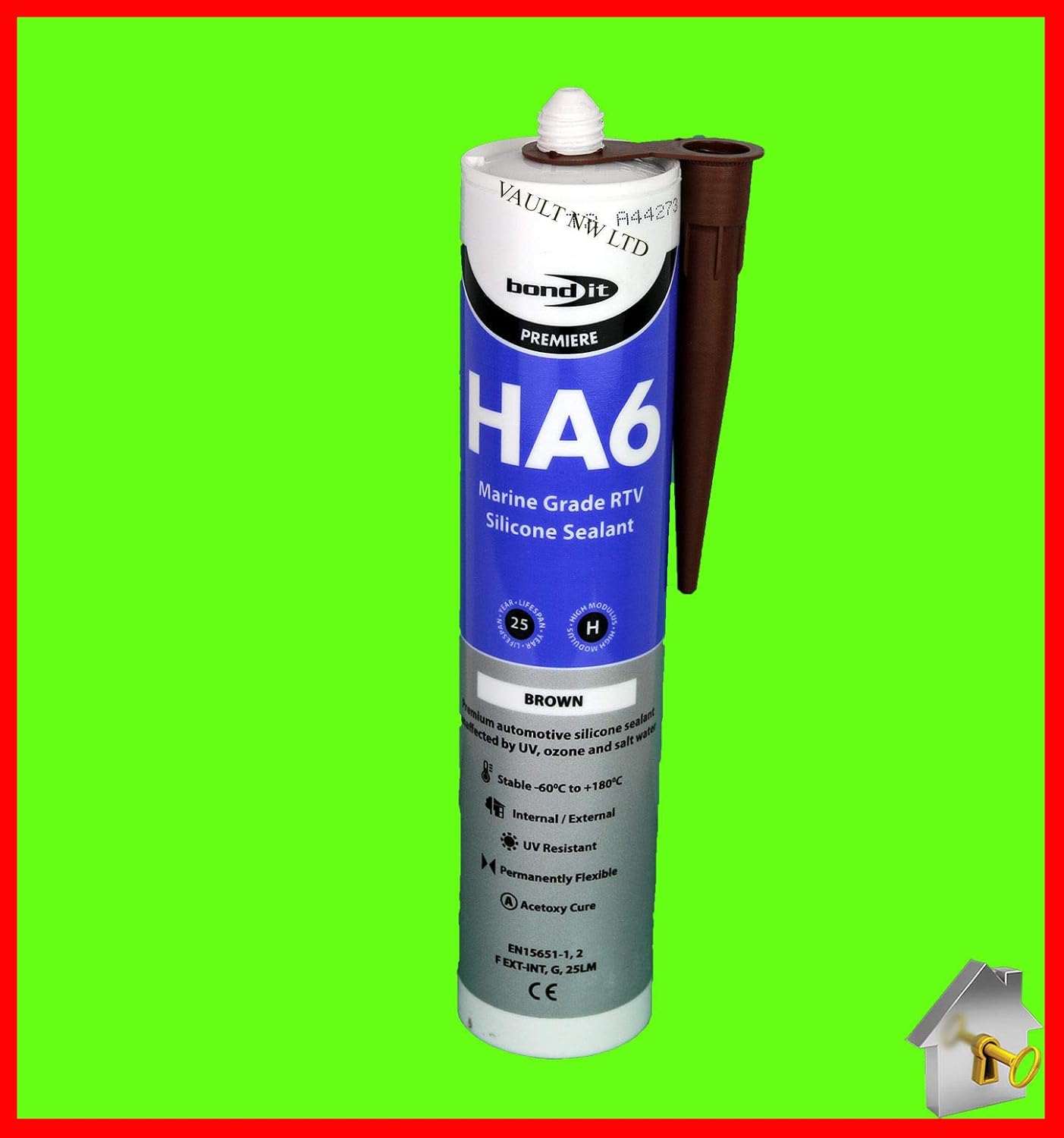 Silicone Sealant HA6 Marine Grade Safe 4 Fish in Brown Aquarium