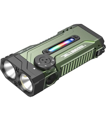 JETBeam E26 Flat Tactical Flashlight, 3000 Lumens Rechargeable EDC