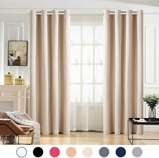 Amazon Com Maevis 99 Blackout Curtains 2 Panels For Bedroom