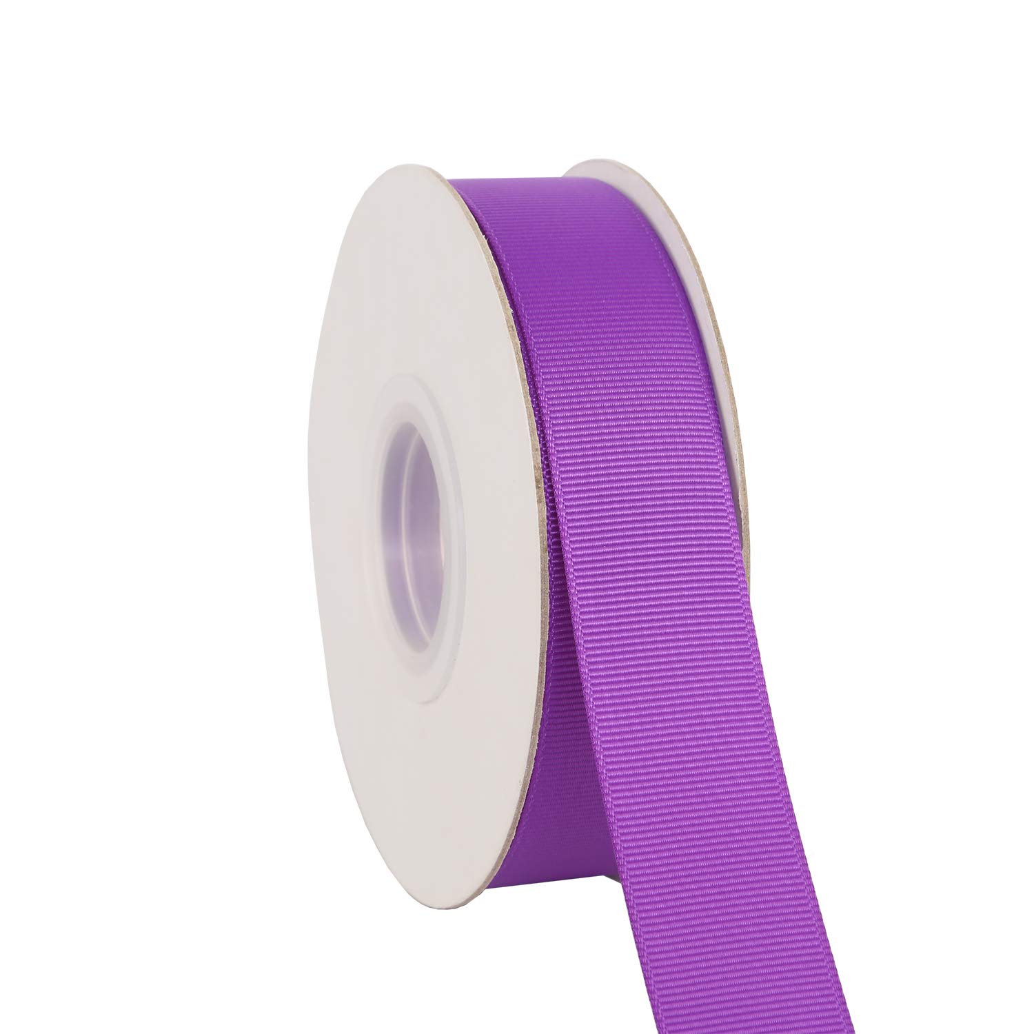 Ribbonitlux 25mm Wide Solid Grosgrain Ribbon 22 Meters (465-Purple, Set for Gift Wrapping, Party Decor, Sewing Applications, Wedding and Craft