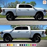 Side Bed Hockey Stripes Decal Sticker Vinyl Compatible with Dodge Ram 4th Gen