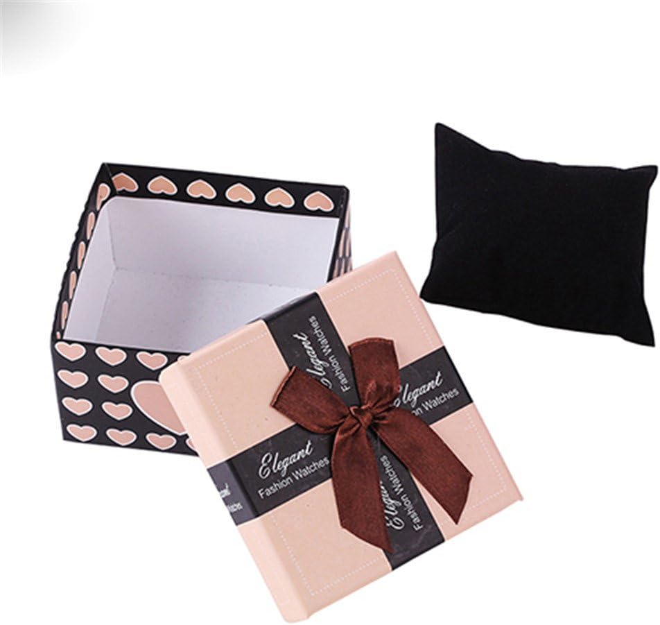 Super1798 - Caja de almacenamiento con almohadilla para reloj, pulsera