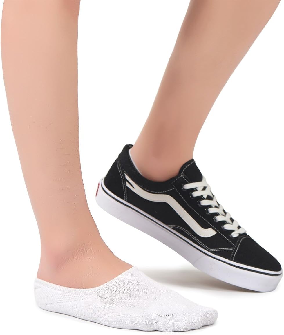 Leotruny Women's Cushion Sweat-absorbent Breathable Soft Athletic No Show Socks at  Women’s Clothing store