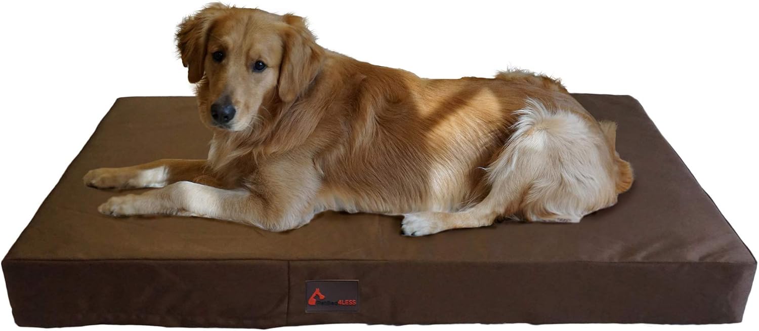 PetBed4Less Deluxe Orthopedic Memory Foam Dog Bed Pet Pad