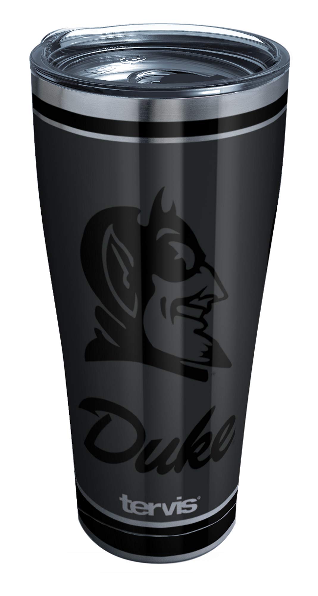 Tervis Triple Walled Duke University Blue Devils Insulated Tumbler Cup Keeps Drinks Cold & Hot, 20oz - Stainless Steel, Blackout