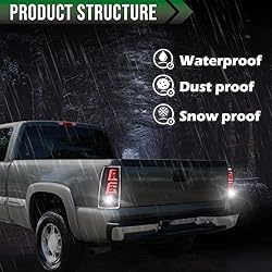 GRAND ORANGE LED Tube Tail Lights Compatible with