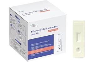 Salmonella Test Kit for Foods, Food Processing Areas, All Surfaces, Environments, Solids and Liquids (Pack of 1)