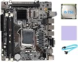 Ruelen H55 LGA1156 Motherboard i3 530 i5 760 Series CPU + i5 750 CPU SATA view 1
