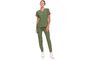Natural Uniforms Womens Cool Stretch Jogger Scrub Set