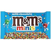 M&amp;M'S MINIS Milk Chocolate Candy, Bulk Candy, 3 lbs Bag