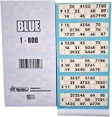 Bingosupermarket Bingo Tickets 6 To a Sheet 1-90 Perforated Blue 600 Pad view 4