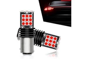 Flygun 2 PCS 1157 Car LED Brake Light Replacement, Super Bright Waterproof Vehicle Lighting Bulbs, Universal 3030 24SMD Automotive Tail Light Bulbs Accessories for Truck SUV Car (Red Light)