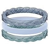 Egnaro Women’s Engagement Rings, Silicone Thin