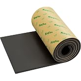 Kaqiluo High Density Self-Adhesive Sound Insulation Acoustic Closed Cell Foam,Coverage 5.8 sqft x 0.4in Thick, 50+kg/m&sup3; ,Sound Proof Padding, Fire/Water Resistant Acoustic Treatment Foam