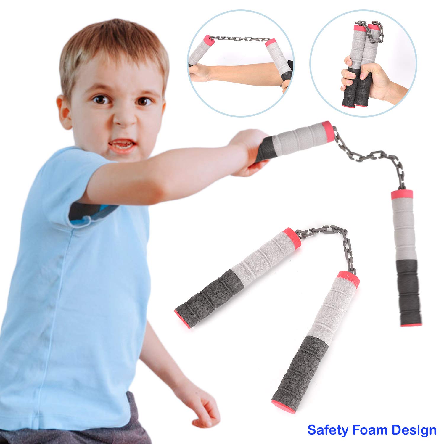 Liberty Imports Ninja Toy Weapons Kids Role Play Set with 2 Katana