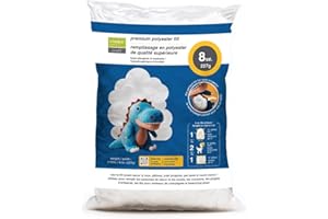 Unique Craft 227g/8 oz Premium Polyester Fiber Fill Stuffing, Fluff Stuffing High Resilience Fill Fiber for Stuffed Animal Cr