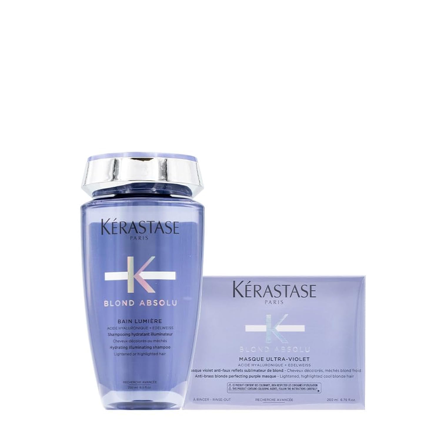 Kerastase Blond Absolu Bain Lumière 250ml Masque Ultra Violet 200ml