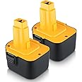 Moticett 12V 3.6Ah Accu 2-pack 2PACK 12V 4.8Ah Ni-MH Akku Ersatz Für Dewalt DC9071 DE9072 DE9074 DE9075 DE9501 DW9071 DE9037 Compatibel DW9071 DC9071