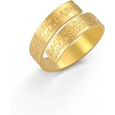 Dreamtimes Islamic Ayatul Kursi Rings for Women Muslim Quran Allah Openable Rings Allah Ring Ayatul Kursi Arabic Calligraphy Rings for Men Islam Eid Ramadan Gifts