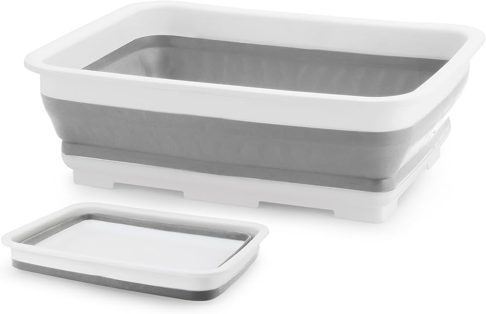 Beldray Collapsible Washing Up Bowl LA030191GRY Foldable Kitchen Basin