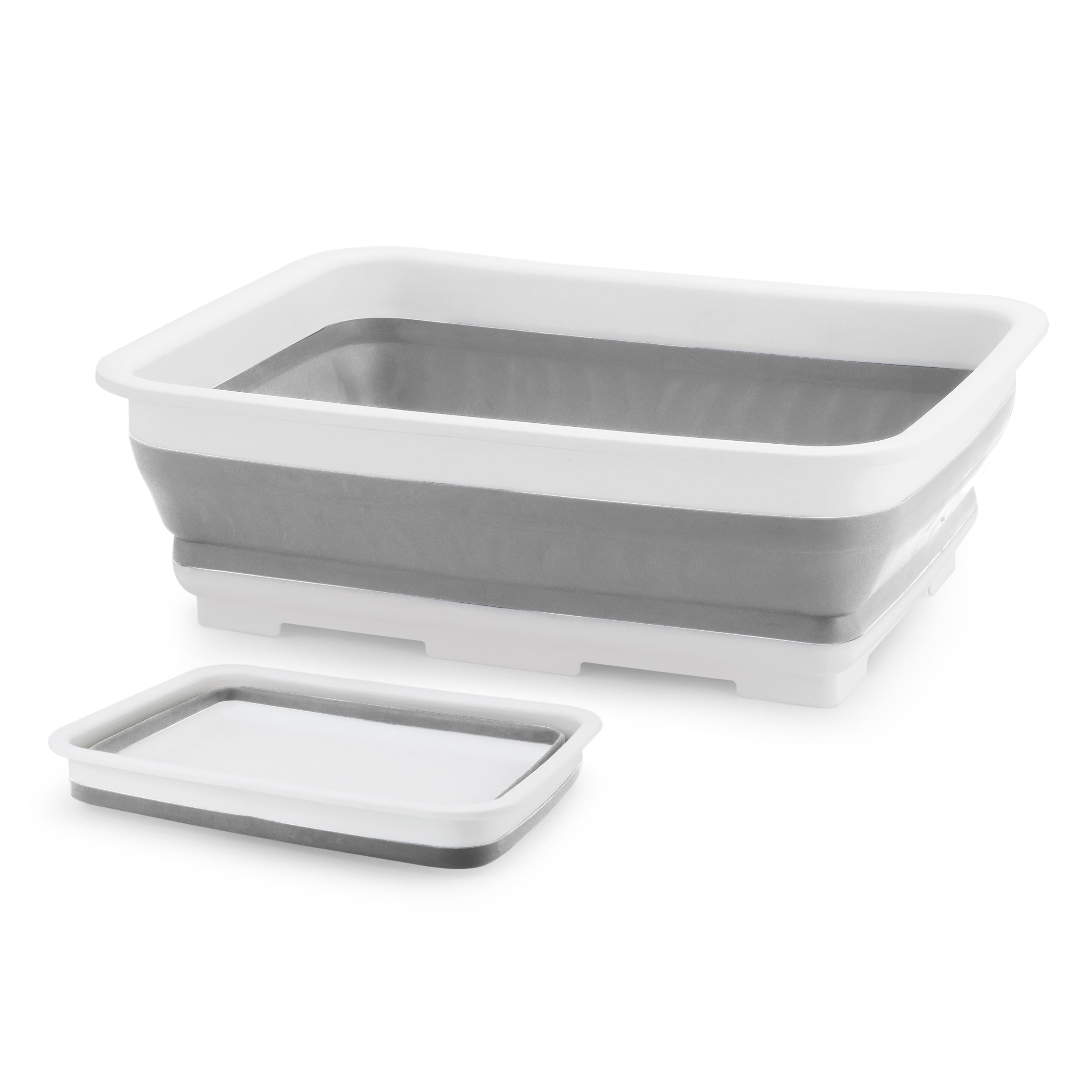 Beldray LA030191GRY Collapsible Washing Up Bowl - Foldable Washing Basin For Dishes, Pots & Pans, Compact Storage, Space Saving, Kitchen Sink Bowl, Portable For Camping, Caravans & Motorhomes