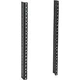 RIVECO 8U Vertical Rack Rails Kit Heavy Duty Server Rack Mount Rails 2 PCS Black