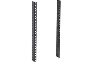 RIVECO 8U Vertical Rack Rails Kit Heavy Duty Server Rack Mount Rails 2 PCS Black