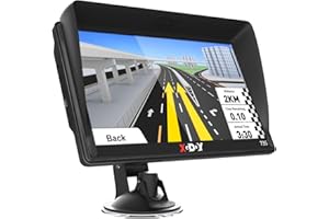 XGODY GPS Navigation for Car Truck Drivers 7 inch Navigation Systems for Car with Voice Guidance and Speed Camera Warning 2D&3D map Americas Maps Free Lifetime Map Update