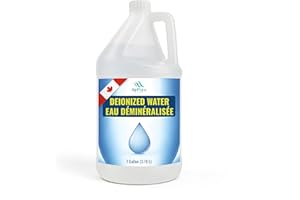 Deionized Water, Prime Demineralized Solution, Certified Laboratory Grade DI Water, Sterile for Deep Cleaning, Cooling, Cosme