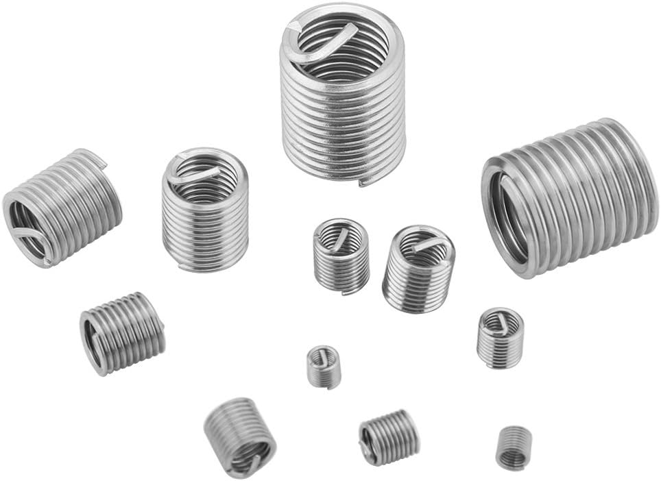 Yosoo Health Gear Wire Thread Inserts, 60pcs Stainless Steel Thread