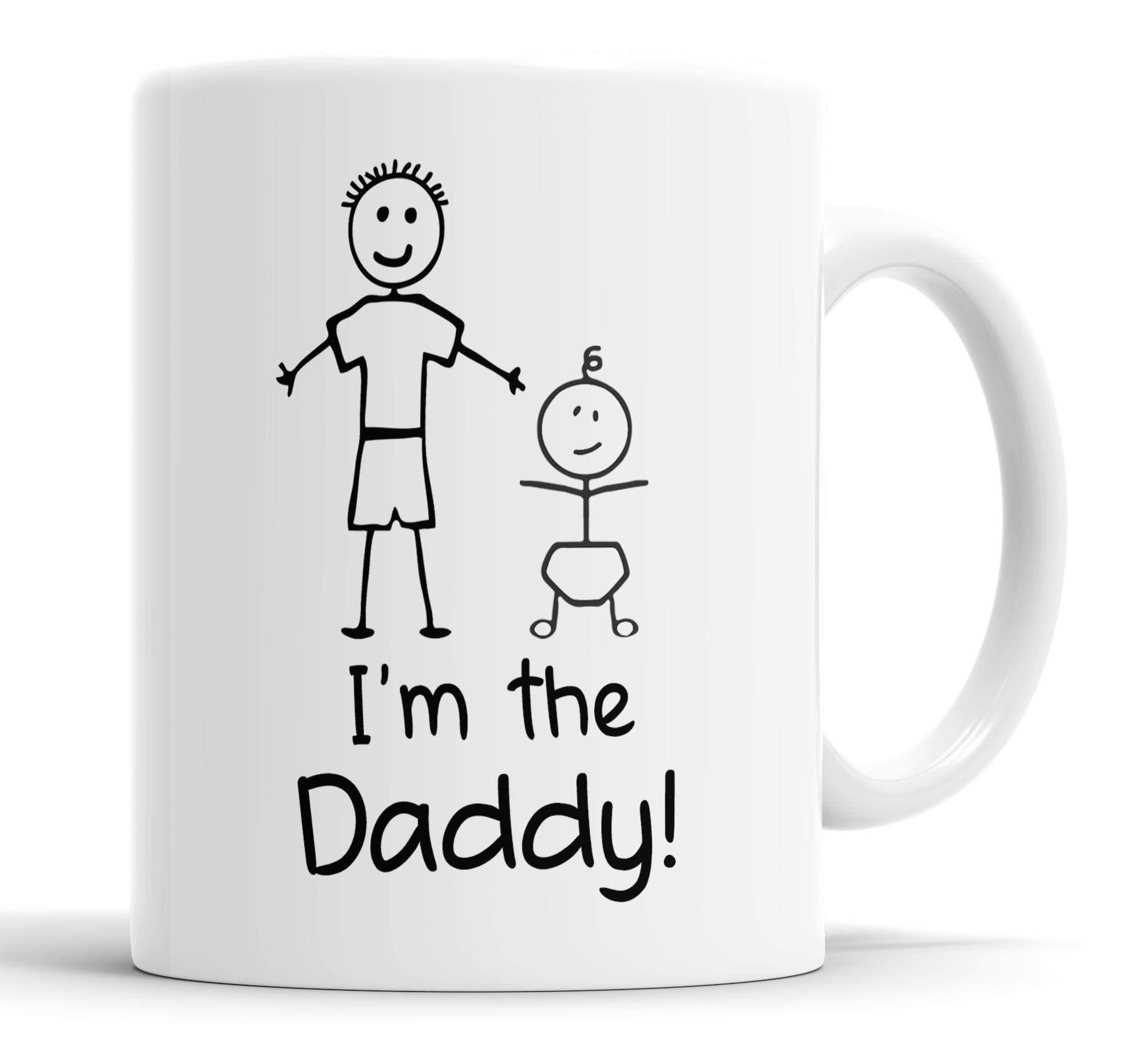 Faithful Prints I'm The Daddy Mug Family Present Daddy New Baby Newborn Gift Cup Birthday Christmas, Ceramic Mugs