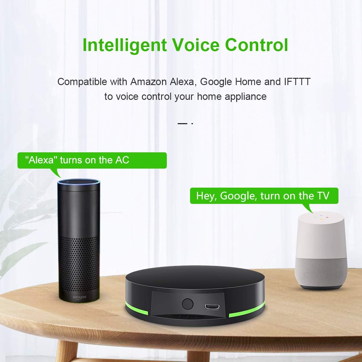 Smart IR Remote Control Hub WiFi Infrared Universal Remote Control IR Blaster Smart Home Automation Compatible with Alexa Google Home and IFTTT: Electronics